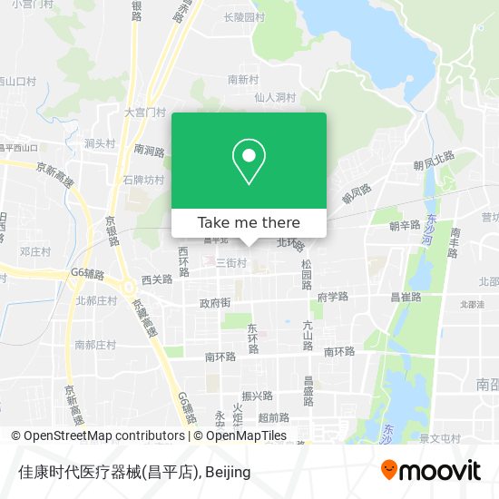 佳康时代医疗器械(昌平店) map