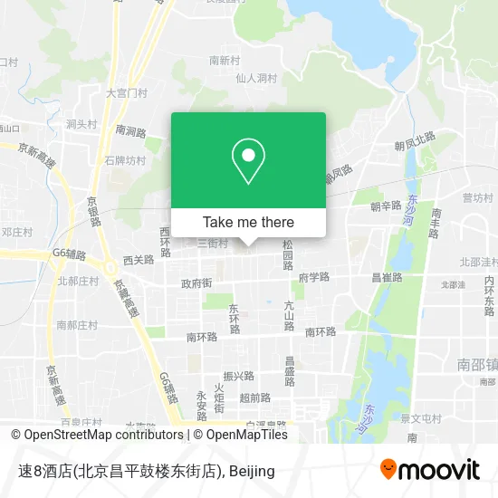 速8酒店(北京昌平鼓楼东街店) map