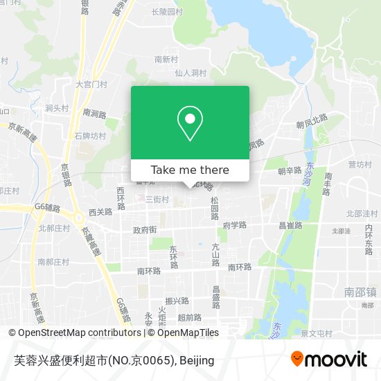 芙蓉兴盛便利超市(NO.京0065) map