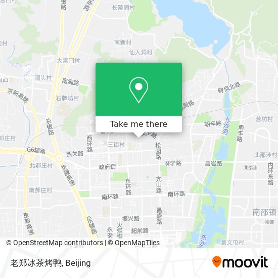 老郑冰茶烤鸭 map