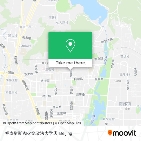 福寿驴驴肉火烧政法大学店 map