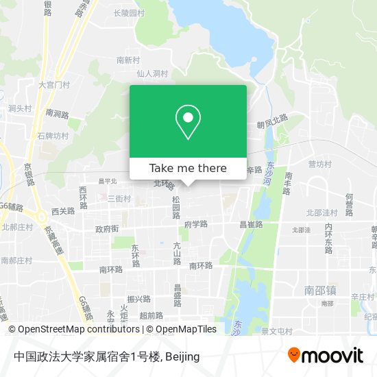 中国政法大学家属宿舍1号楼 map