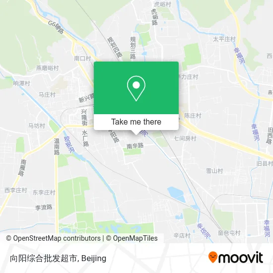 向阳综合批发超市 map