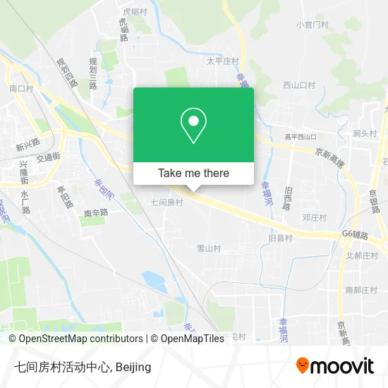 七间房村活动中心 map