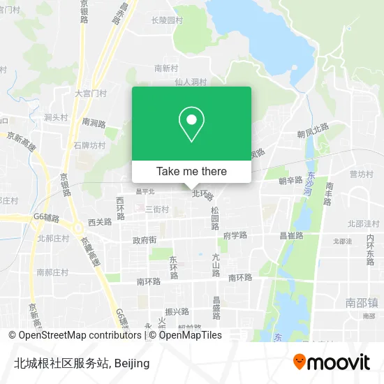 北城根社区服务站 map