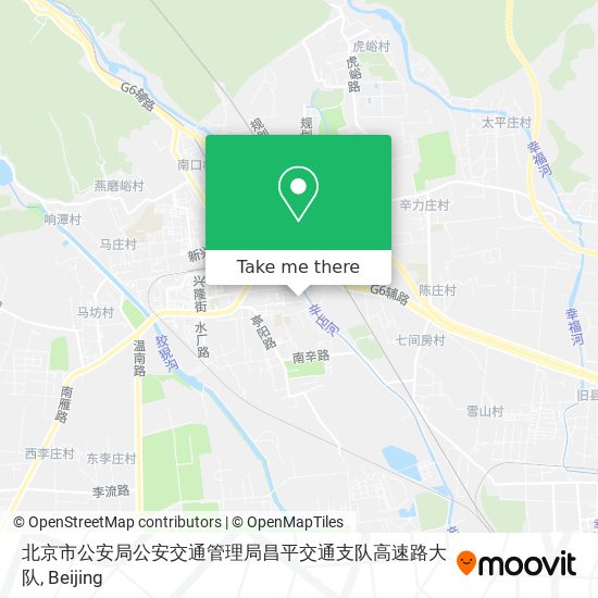 北京市公安局公安交通管理局昌平交通支队高速路大队 map