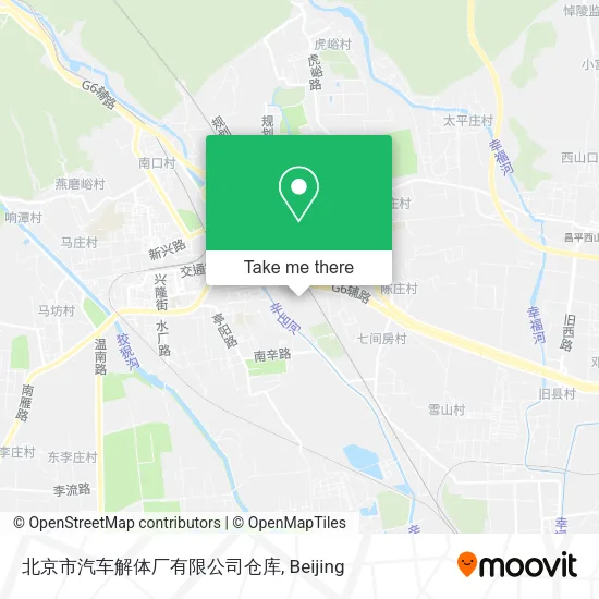 北京市汽车解体厂有限公司仓库 map