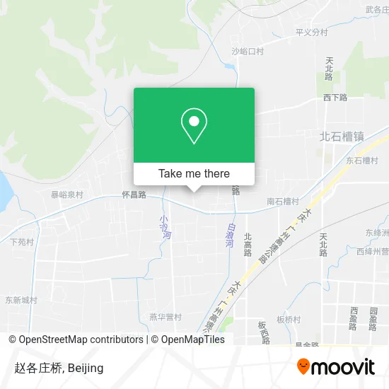 赵各庄桥 map