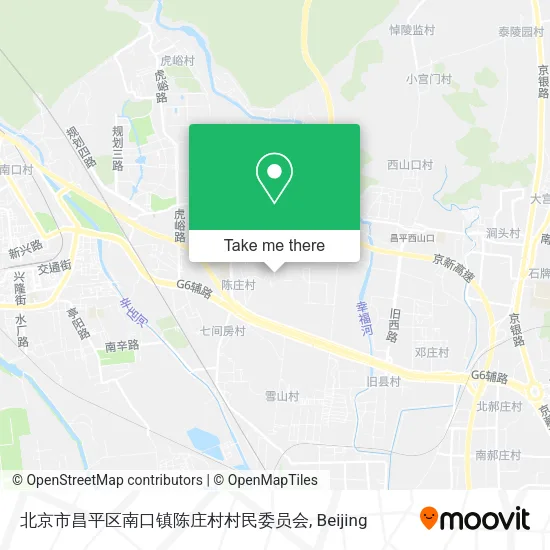 北京市昌平区南口镇陈庄村村民委员会 map