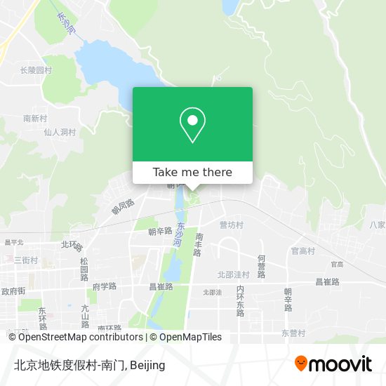 北京地铁度假村-南门 map
