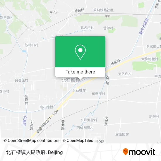 北石槽镇人民政府 map