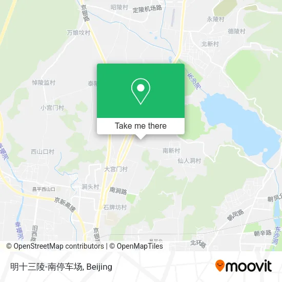 明十三陵-南停车场 map
