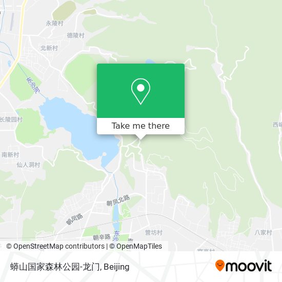 蟒山国家森林公园-龙门 map