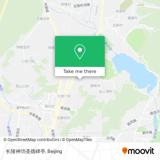 长陵神功圣德碑亭 map