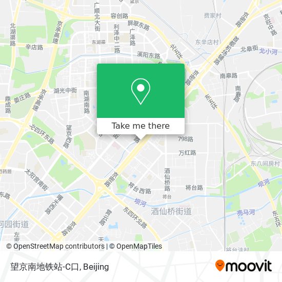望京南地铁站-C口 map