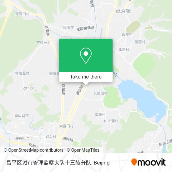 昌平区城市管理监察大队十三陵分队 map