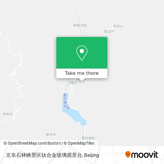 京东石林峡景区钛合金玻璃观景台 map