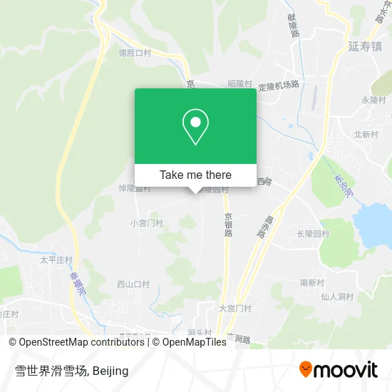 雪世界滑雪场 map
