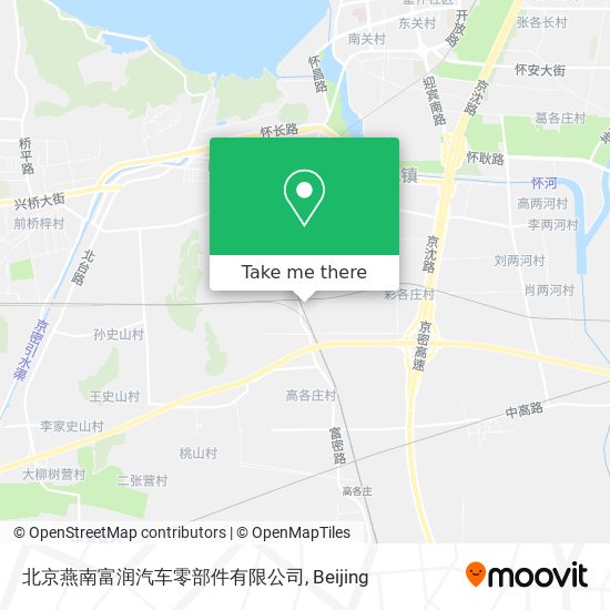 北京燕南富润汽车零部件有限公司 map