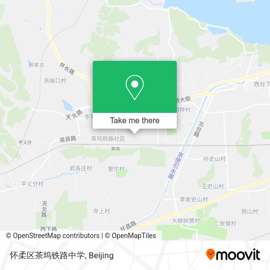 怀柔区茶坞铁路中学 map