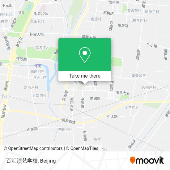 百汇演艺学校 map