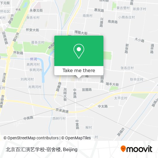北京百汇演艺学校-宿舍楼 map
