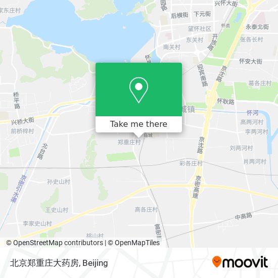 北京郑重庄大药房 map