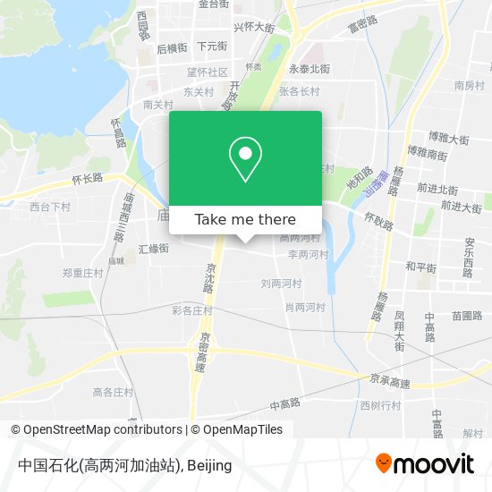 中国石化(高两河加油站) map