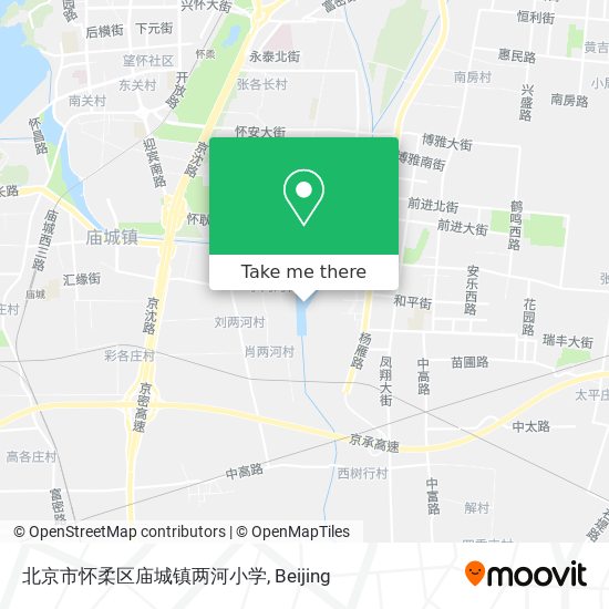 北京市怀柔区庙城镇两河小学 map