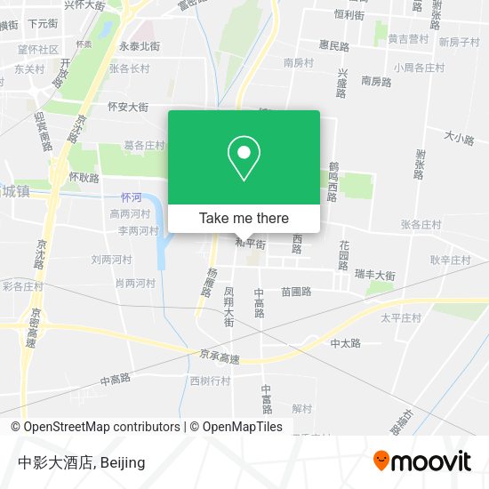 中影大酒店 map