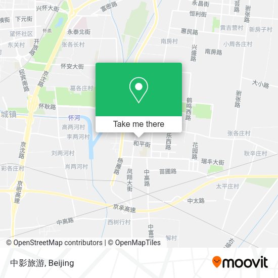 中影旅游 map