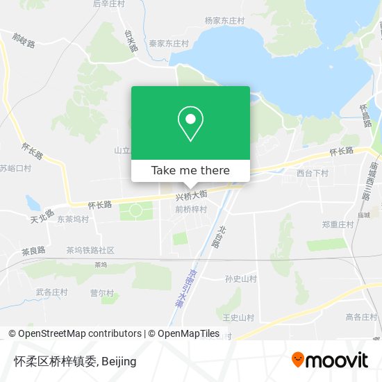 怀柔区桥梓镇委 map