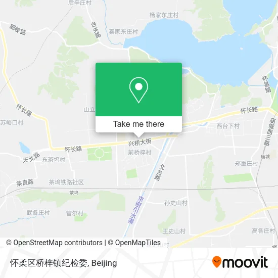 怀柔区桥梓镇纪检委 map