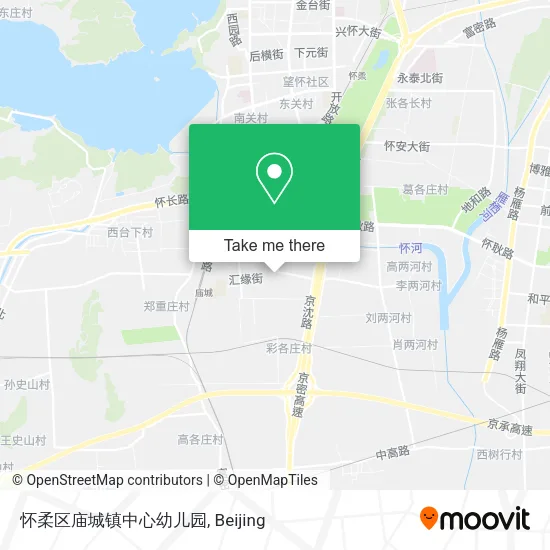 怀柔区庙城镇中心幼儿园 map