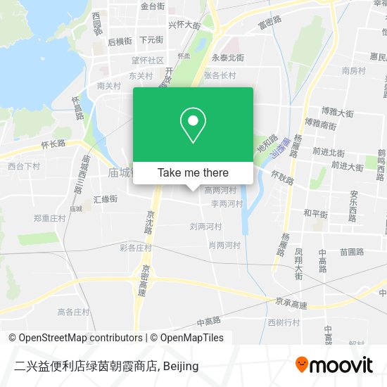 二兴益便利店绿茵朝霞商店 map