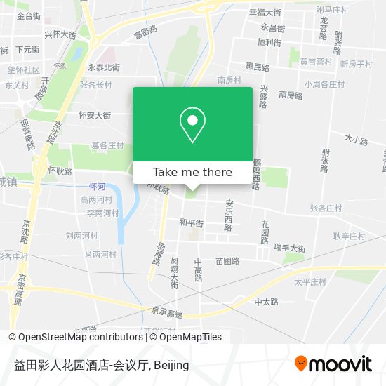 益田影人花园酒店-会议厅 map