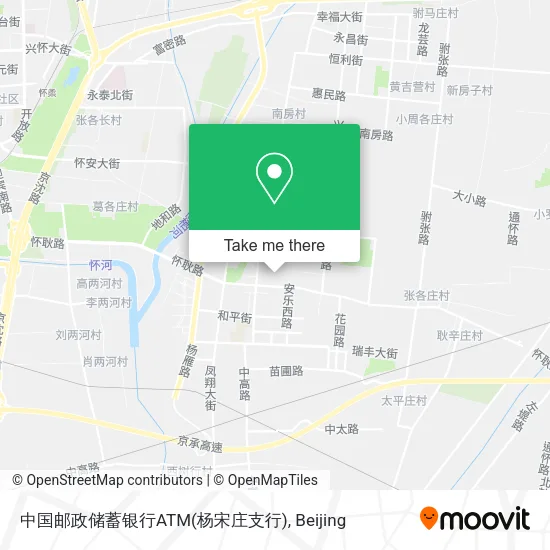中国邮政储蓄银行ATM(杨宋庄支行) map