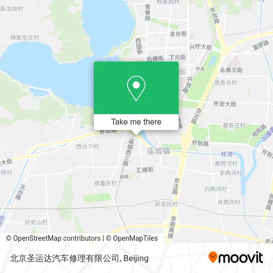 北京圣运达汽车修理有限公司 map