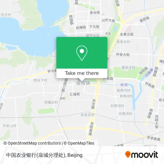 中国农业银行(庙城分理处) map