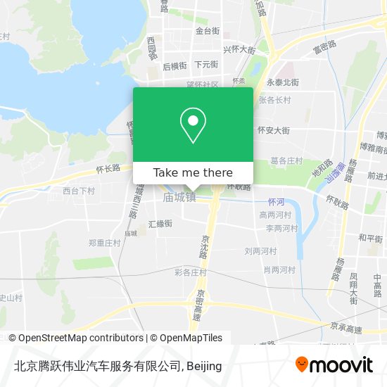 北京腾跃伟业汽车服务有限公司 map