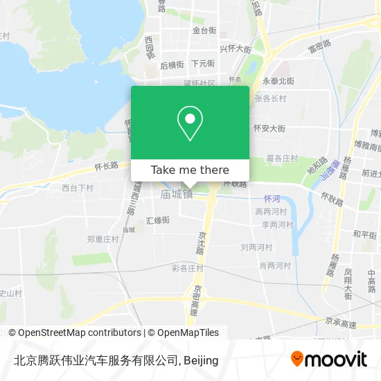 北京腾跃伟业汽车服务有限公司 map
