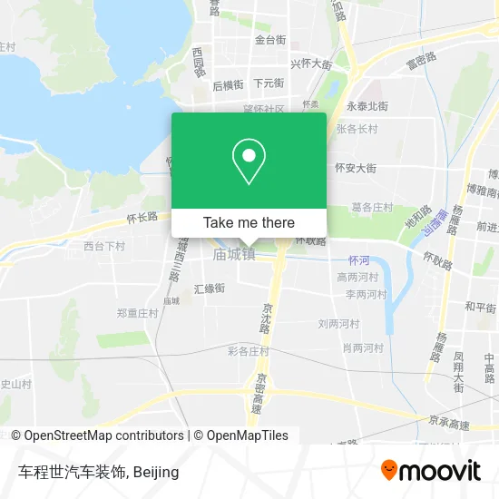 车程世汽车装饰 map