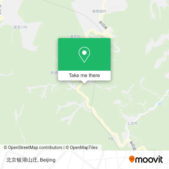 北京银湖山庄 map