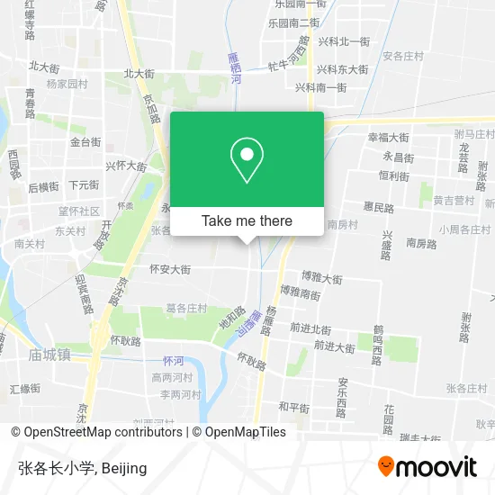 张各长小学 map
