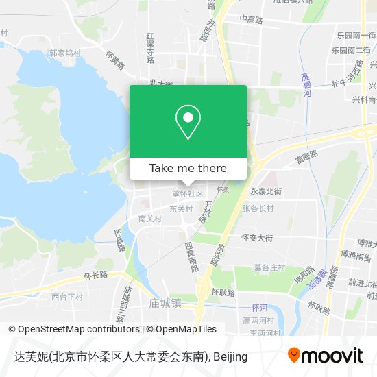 达芙妮(北京市怀柔区人大常委会东南) map