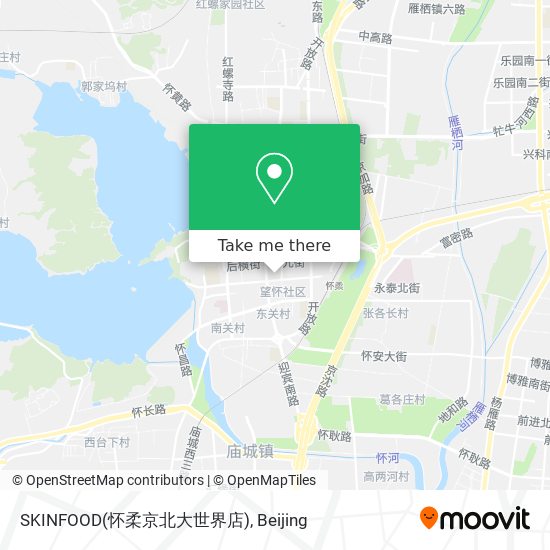 SKINFOOD(怀柔京北大世界店) map