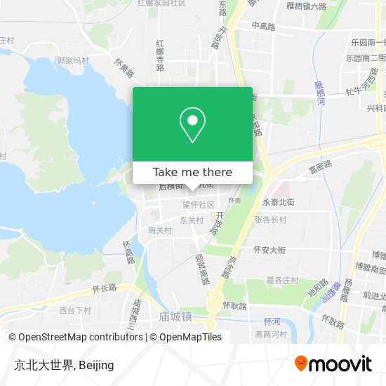 京北大世界 map