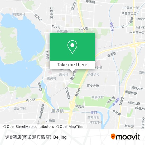 速8酒店(怀柔迎宾路店) map