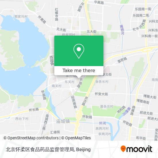 北京怀柔区食品药品监督管理局 map