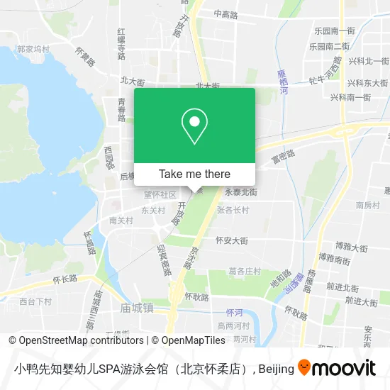 小鸭先知婴幼儿SPA游泳会馆（北京怀柔店） map